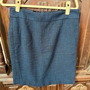 Banana Republic Blue black Tweed Pencil Skirt